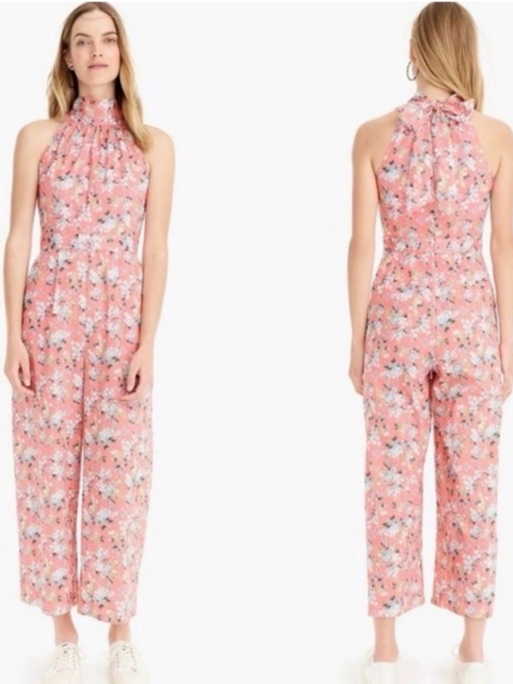 J.Crew x Liberty London Josephine Floral High-Neck Jumpsuit Size 2